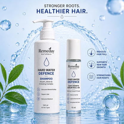 Hard Water Hair Repair Duo | Shampoo + Hair Growth Serum | Controls Hair Fall, Repairs Damage & Strengthens Roots