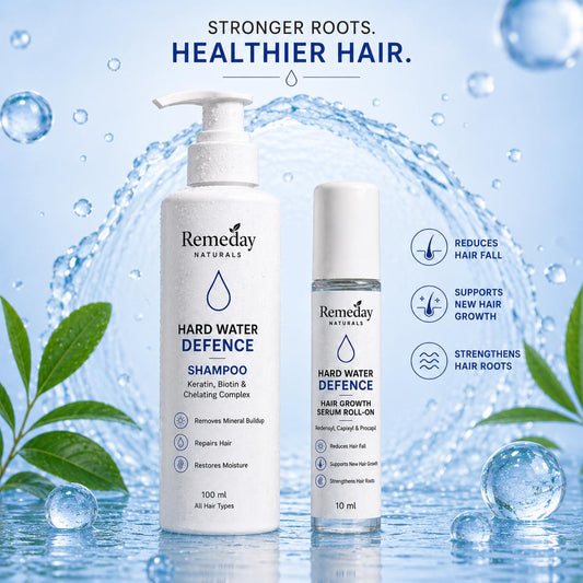 Hard Water Hair Repair Duo | Shampoo + Hair Growth Serum | Controls Hair Fall, Repairs Damage & Strengthens Roots