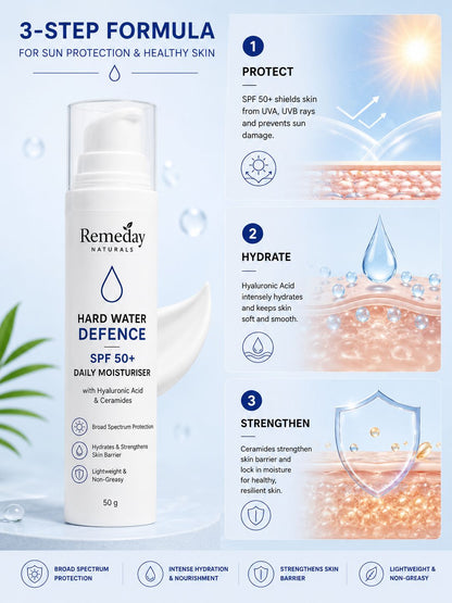 Hard Water Defence SPF 50+ Daily Sunscreen Moisturiser